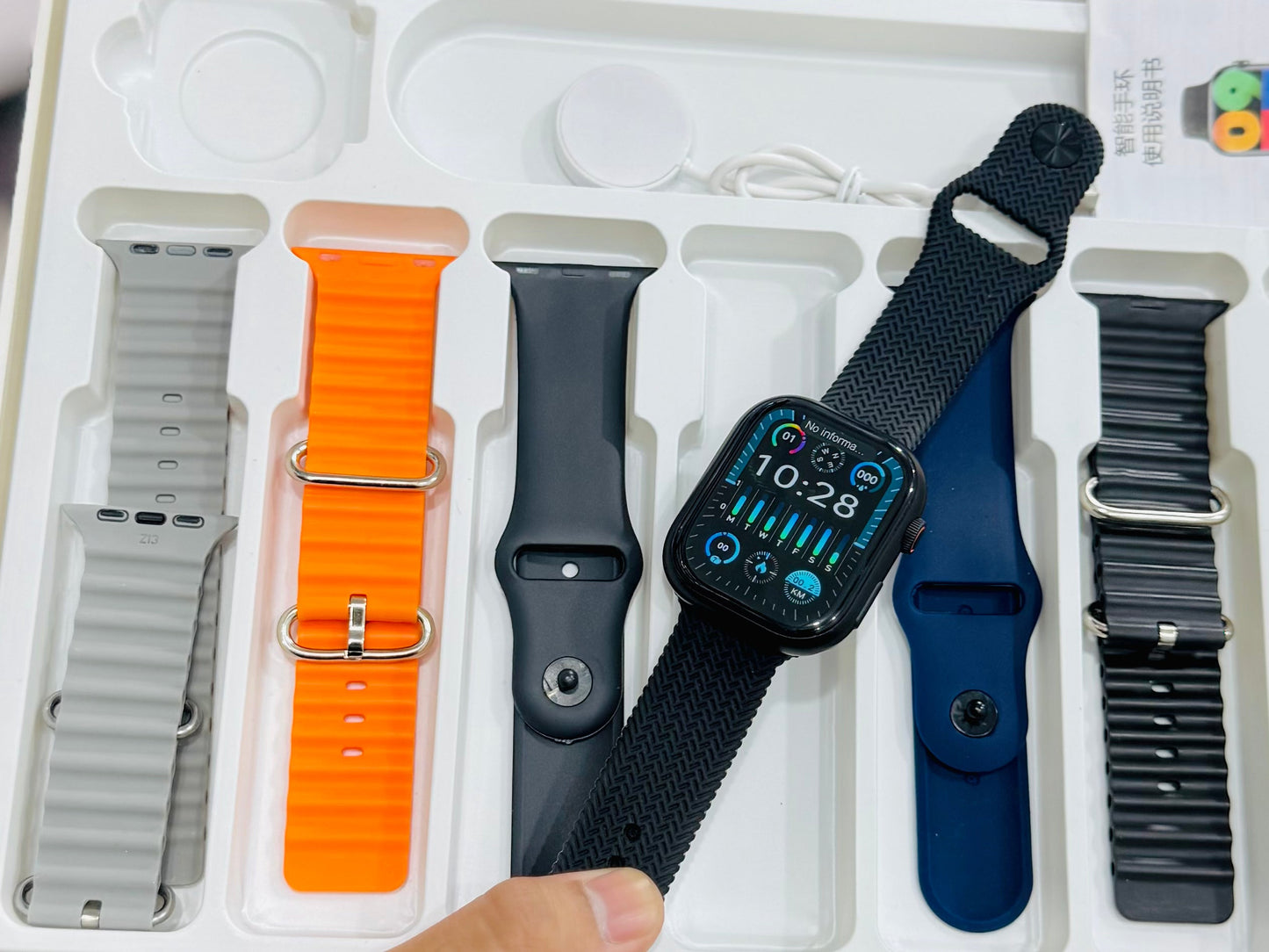 Super Amoled  7 straps watch