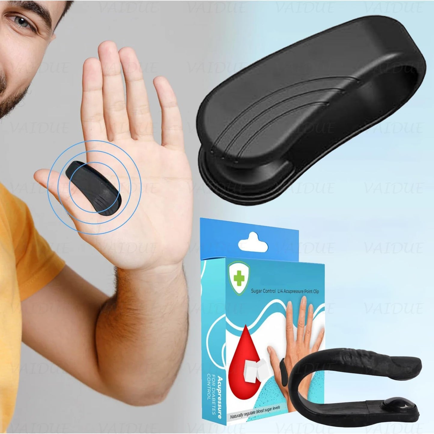 Sugar Control LI4 Acupressure Point Clip