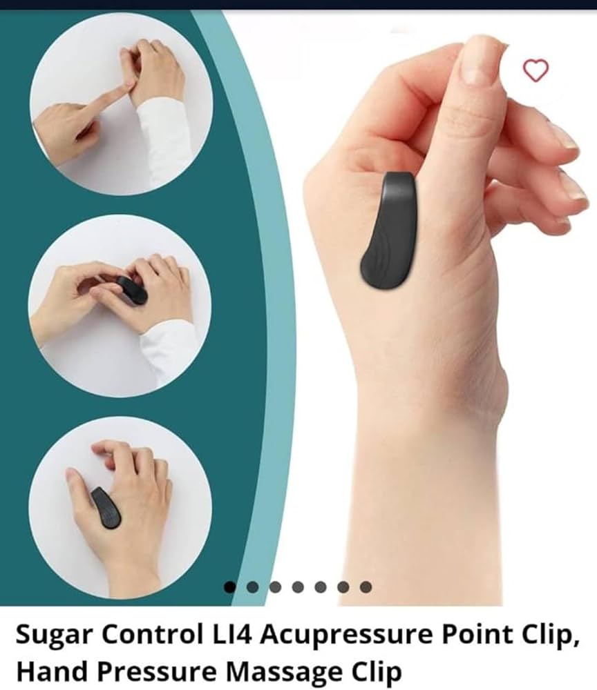 Sugar Control LI4 Acupressure Point Clip